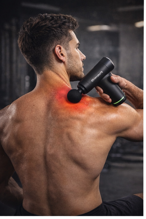 ElevateFit DeepRelief Mini™ – Portable Percussion Massage Gun for Deep Muscle Recovery